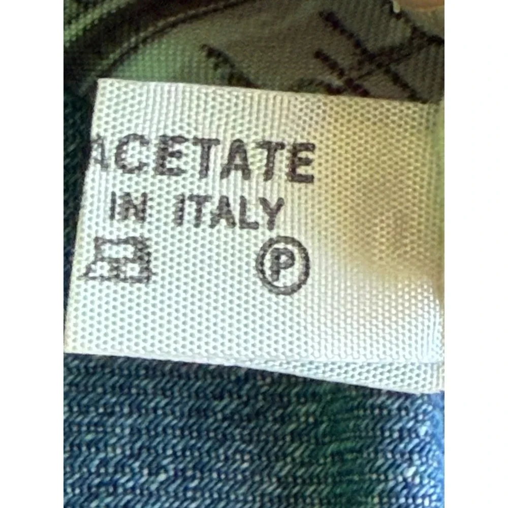 Vintage Venezia Venice Italy Souvenir Scarf Black White Acetate Square 27x27